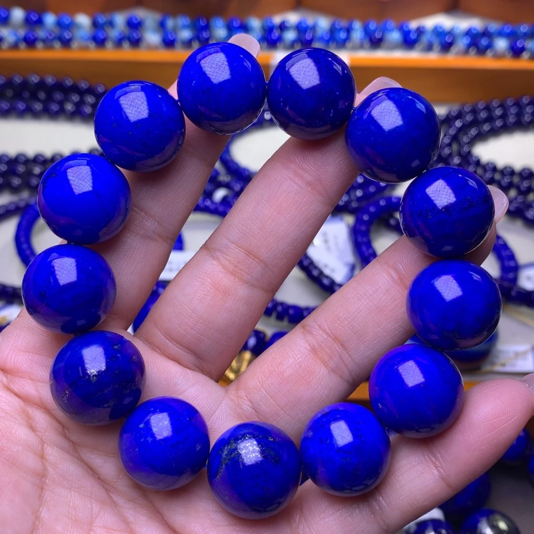 青金石未镶嵌手串17m