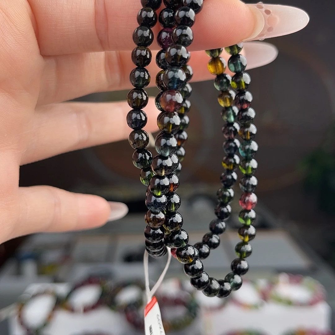 糖***逗未镶嵌碧玺5mm碧玺