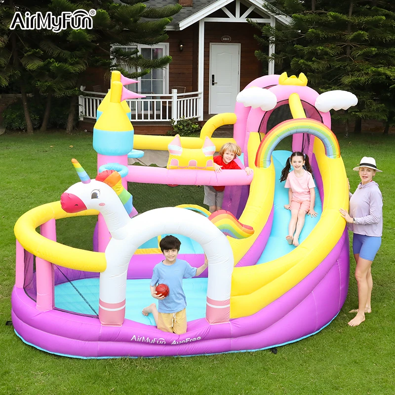 AirMyFun蹦床城堡家用室内小型淘气堡儿童弹跳游乐场乐园蹦床滑梯