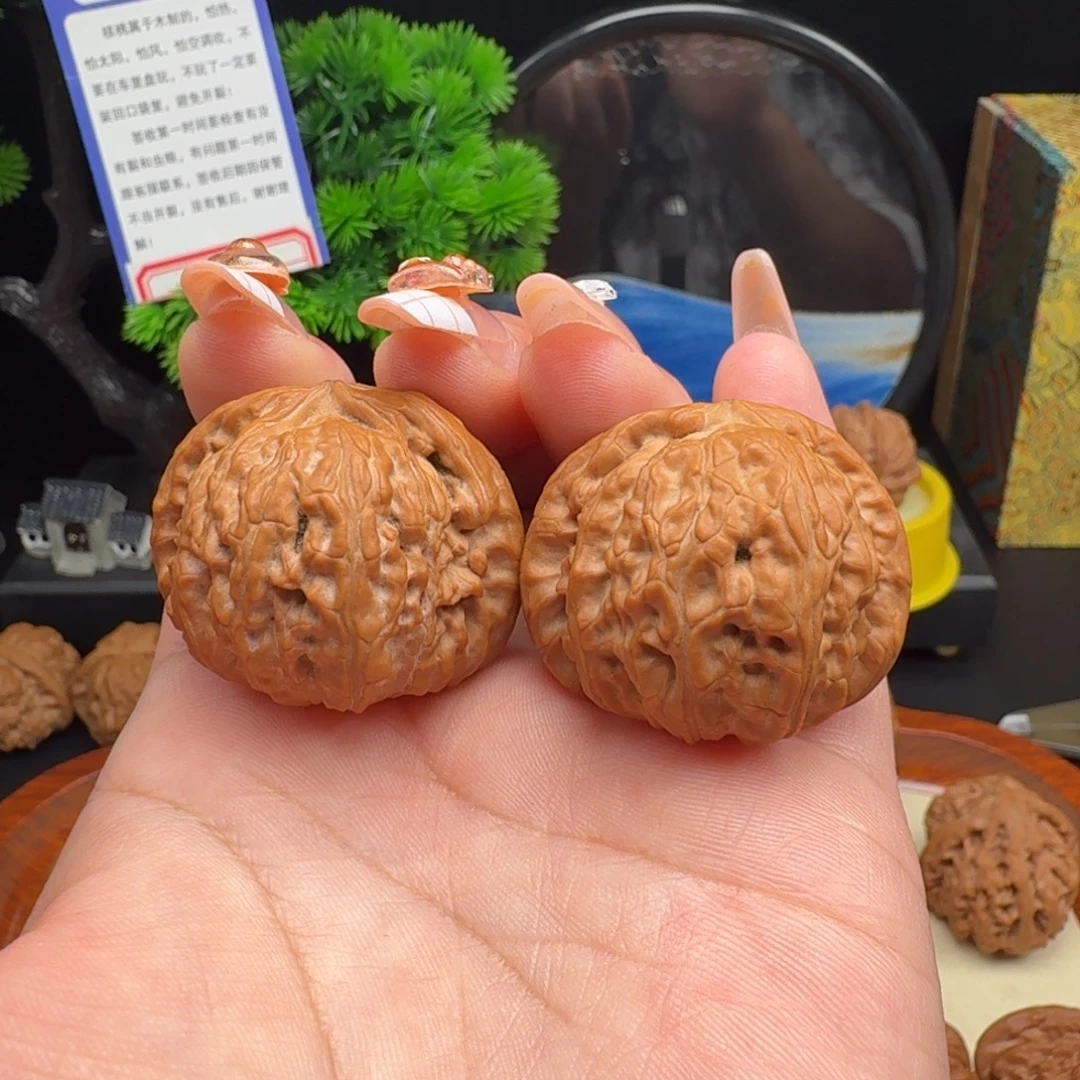 文玩核桃把件全品球白37