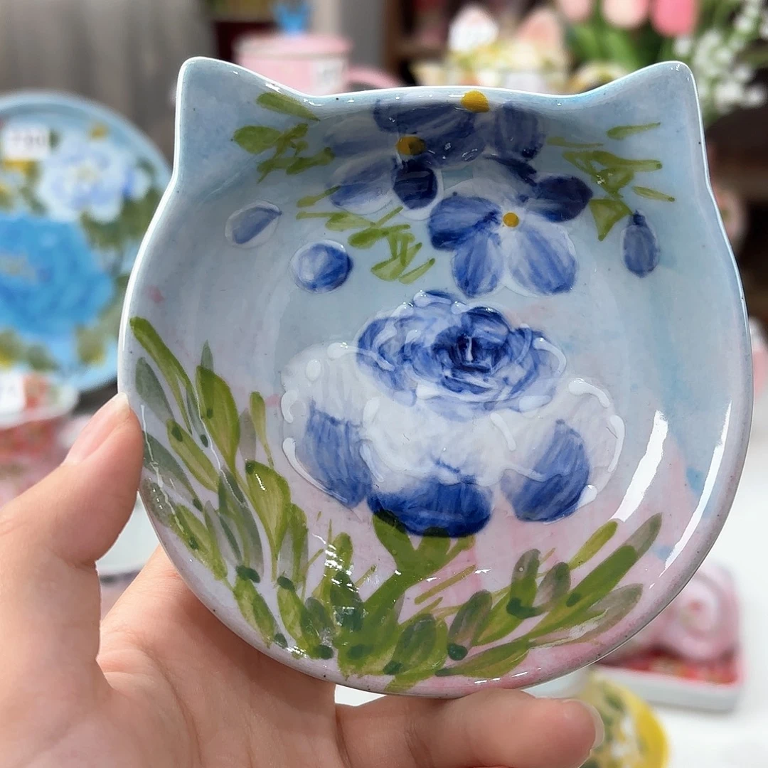 景德镇手绘高温釉下彩陶瓷茶具