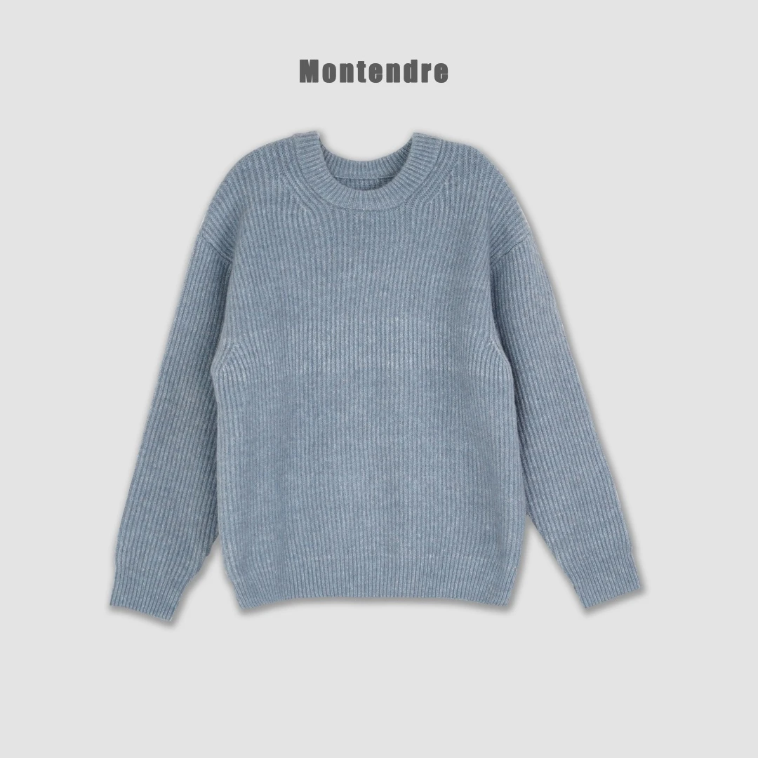 【Montendre】 秋季新款 G 百搭混纺气质保暖宽松毛衣针织衫