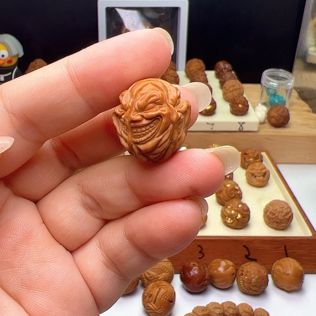 猴头核桃吊坠猴头