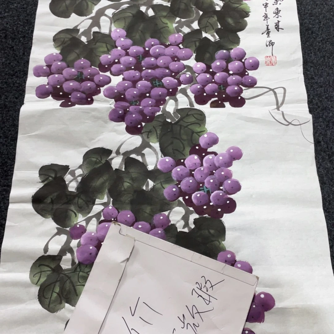 国画国画作品画心画画作品一个