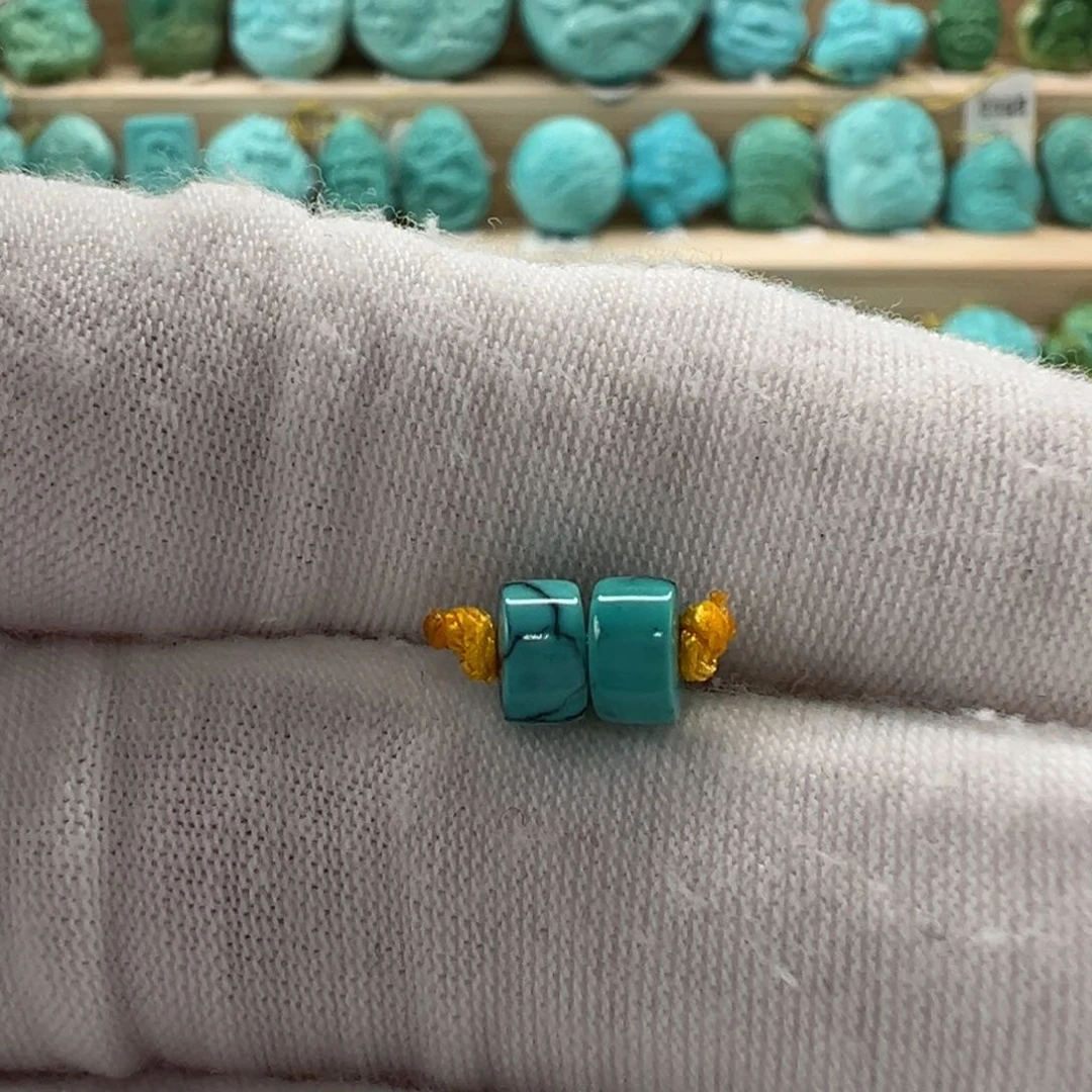 未镶嵌绿松石直切珠 5.5x3.2mm
