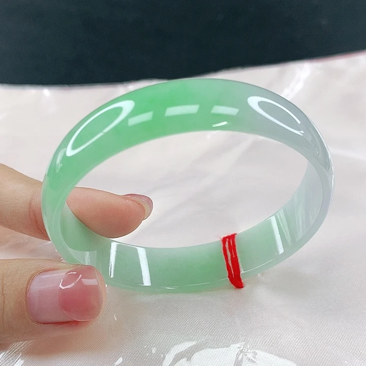 翡翠未镶嵌手镯圈53，12024