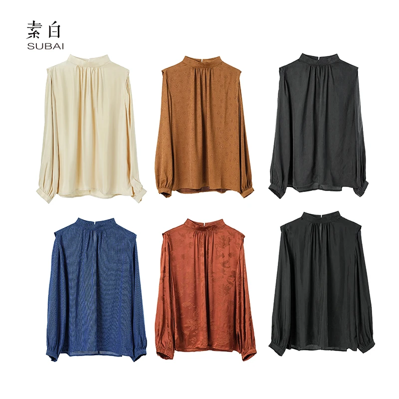 素白长袖套头上衣SB2506CS01764