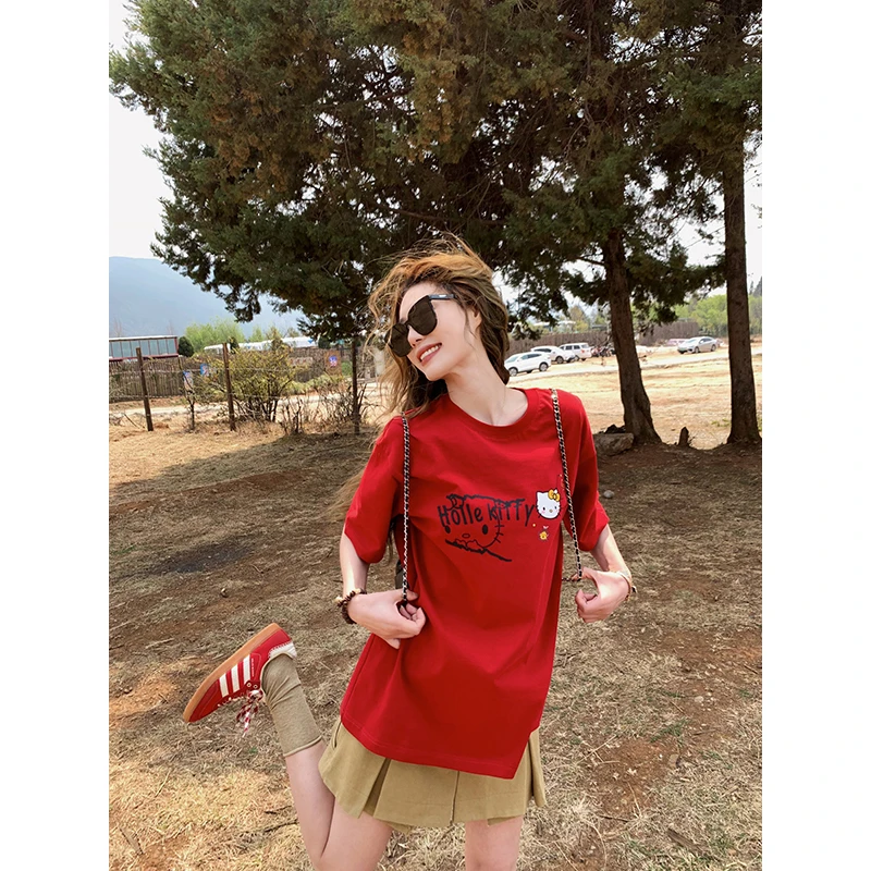 小君君布兰妮 本命kitty/Du家原创手绘kitty猫T恤250089