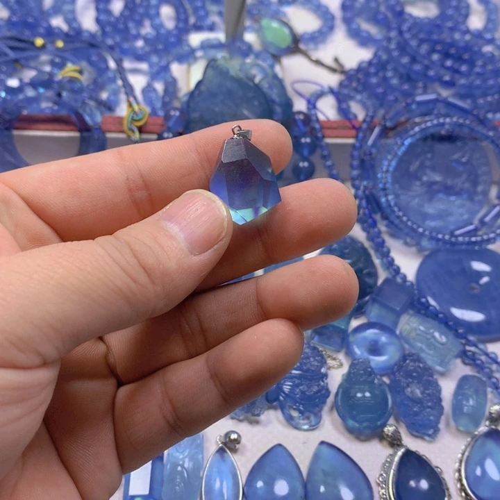 海蓝宝石颈饰未镶嵌啦****3