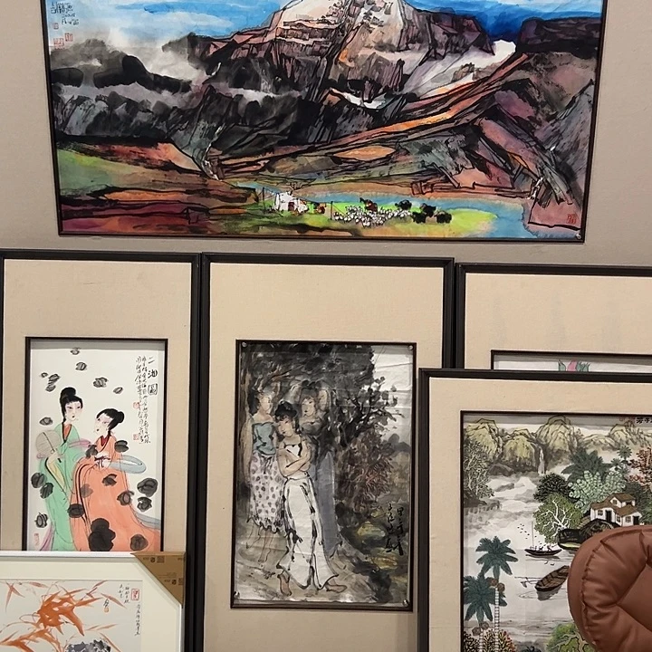 太***山国画陆天宁老师山水画作品