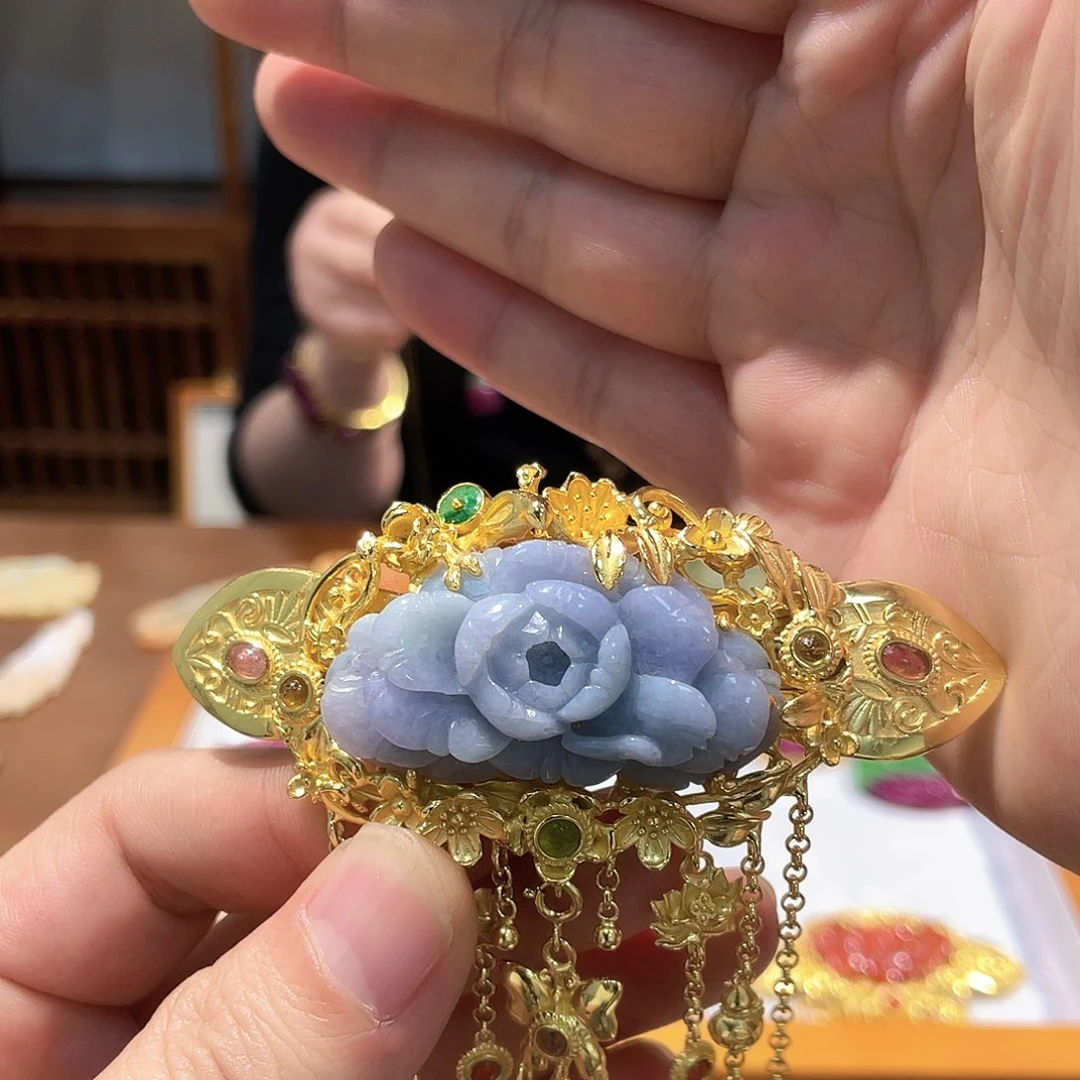 锦纶铁合金发夹吊坠
