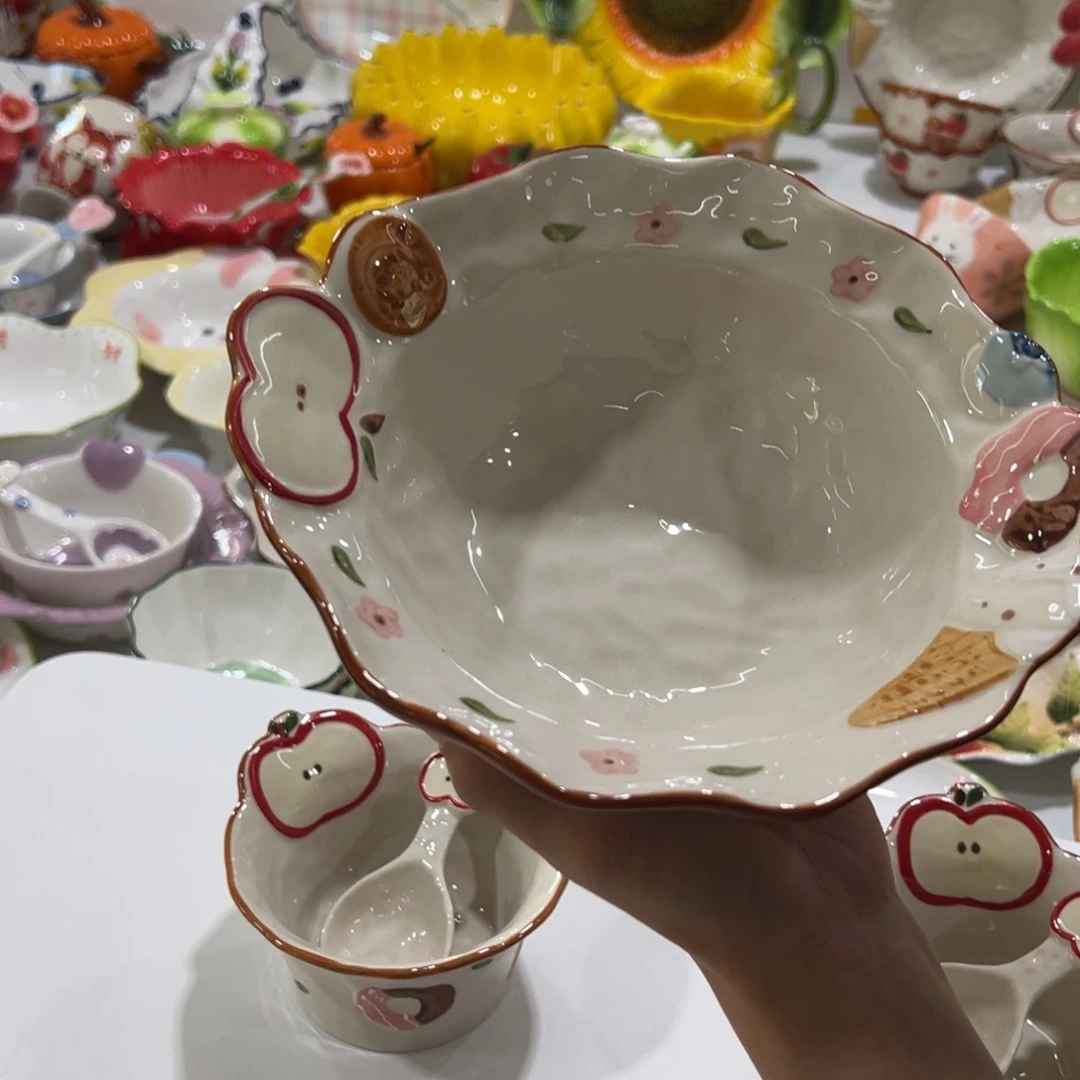 摆件陶高温陶瓷釉下彩正品！