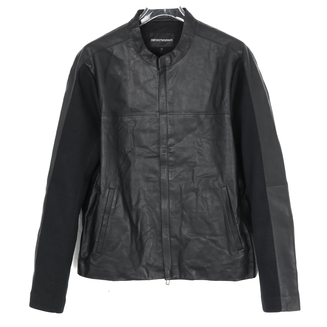 EMPORIO ARMANI/安普里奥·阿玛尼男士皮衣外套6X1B6R 1LACZ 0999