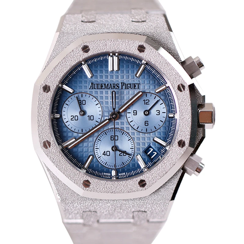 95新 Audemars Piguet/爱彼 24年全套冰蓝霜金26240BC