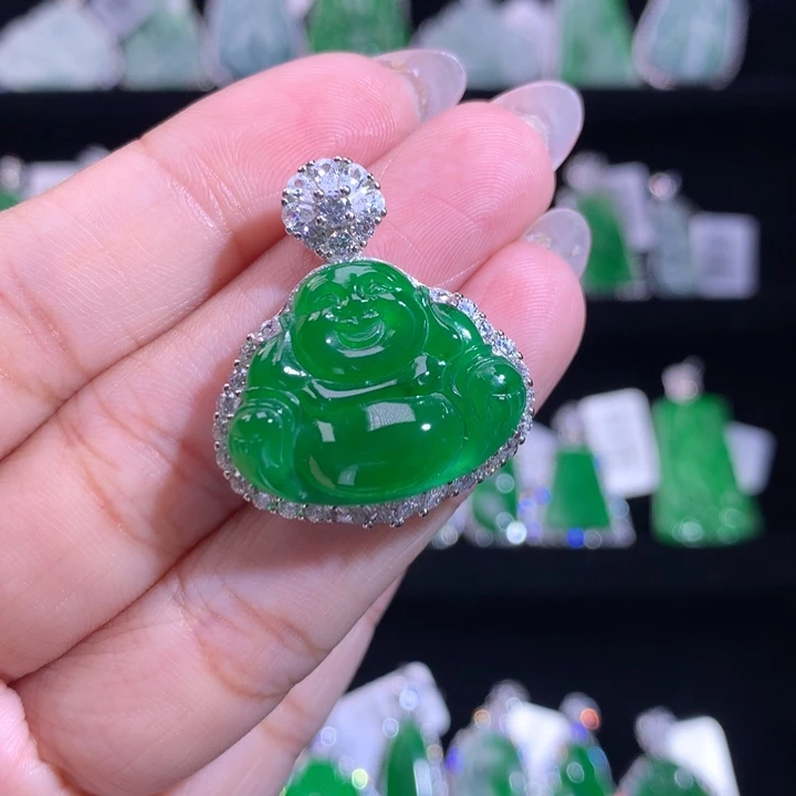 【闪购商品】颈饰银S925镶嵌翡翠