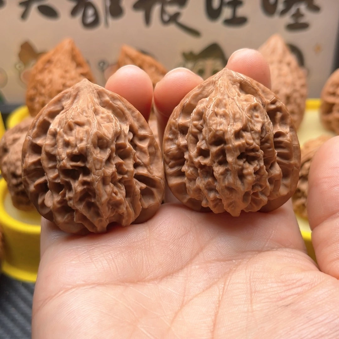 文玩核桃吊坠40野生龙甲纹