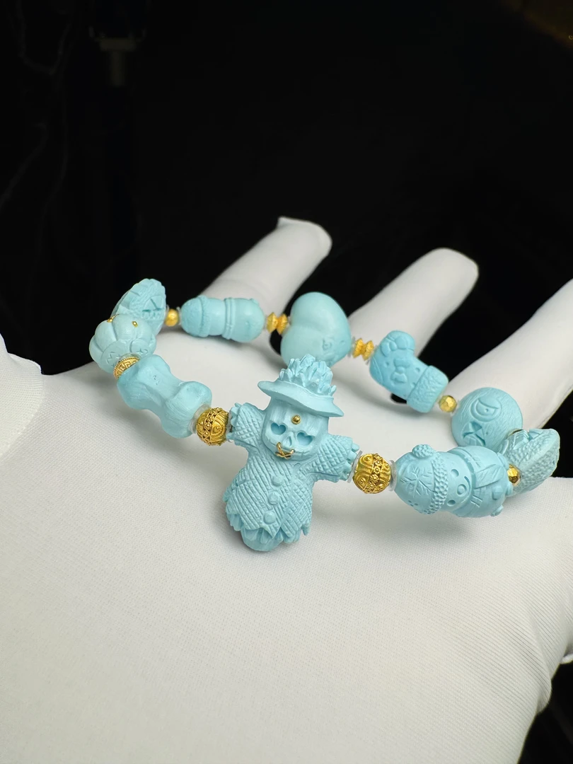 S012816松石阿呆18K手串