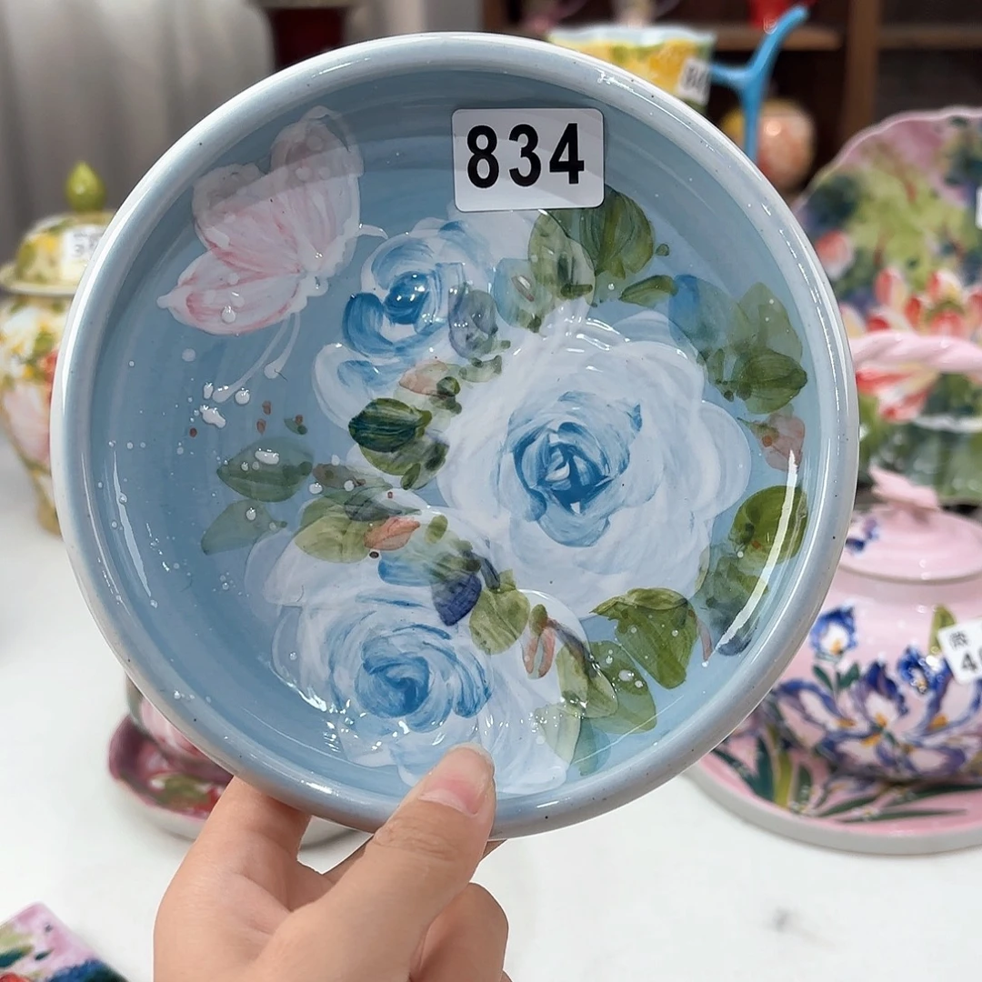 景德镇手绘高温釉下彩陶瓷茶具