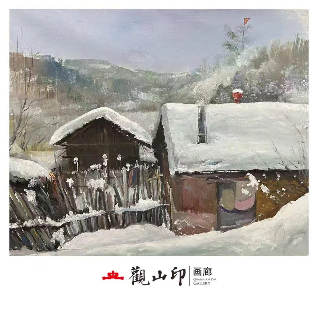 X原创手绘风景油画60x50cm作品6401
