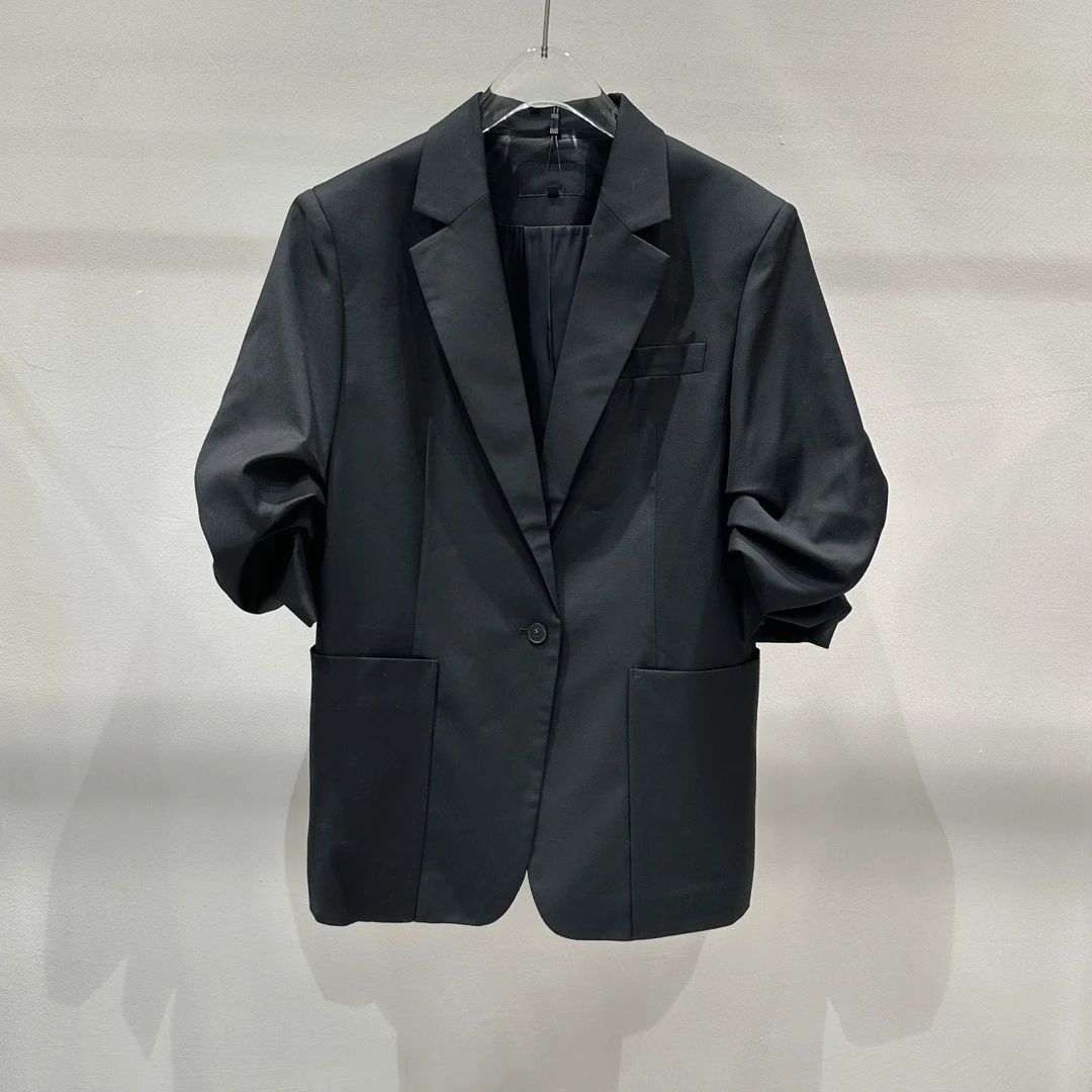 洋气西装25年新款气质通勤七分袖西装外套1337