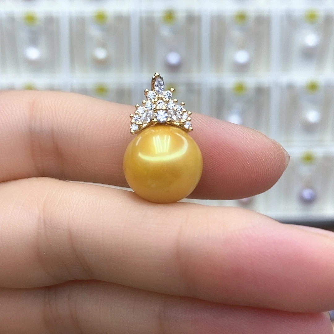 合金项链淡水珍珠