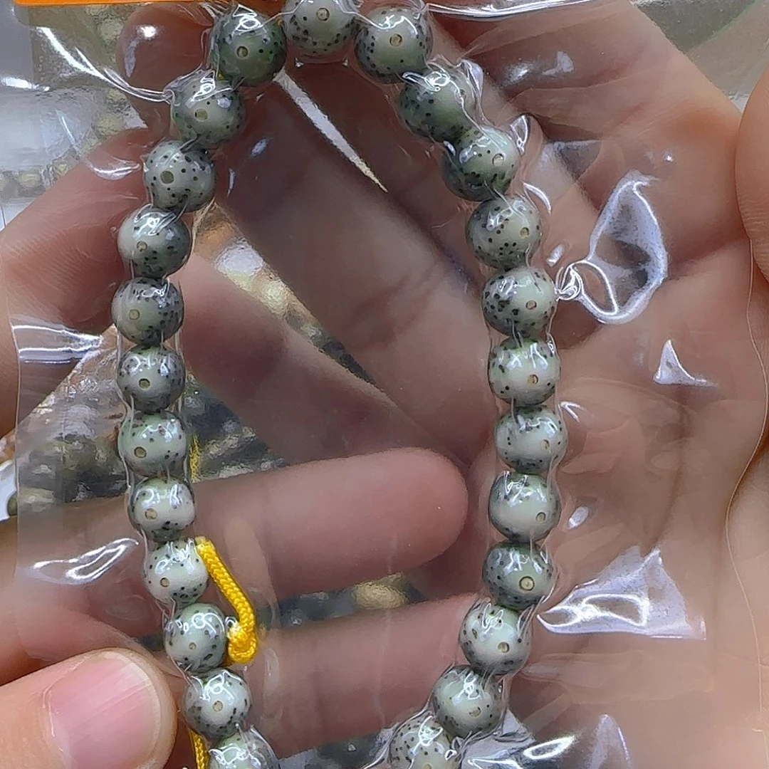 手串星月菩提35殿堂卡姿兰大眼睛绿包白8圆手持