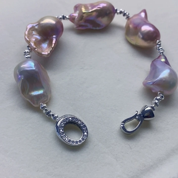 银S925镶嵌耳饰淡水珍珠