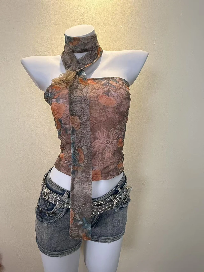 【麦棠推荐】法式甜美清新辣妹风日系背心吊带网红夏季欧若新中式