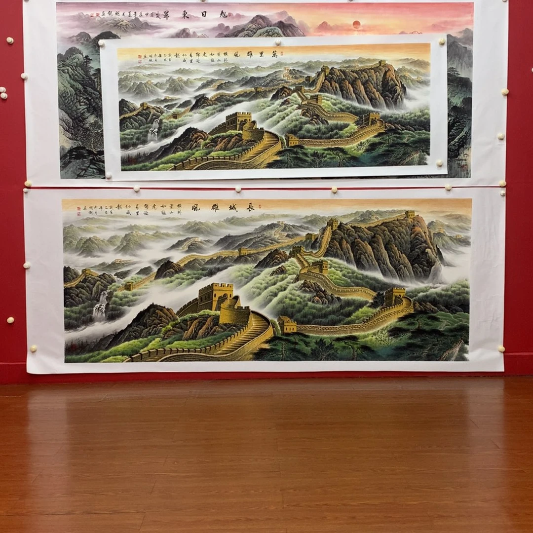 快****国画小六尺精品长城