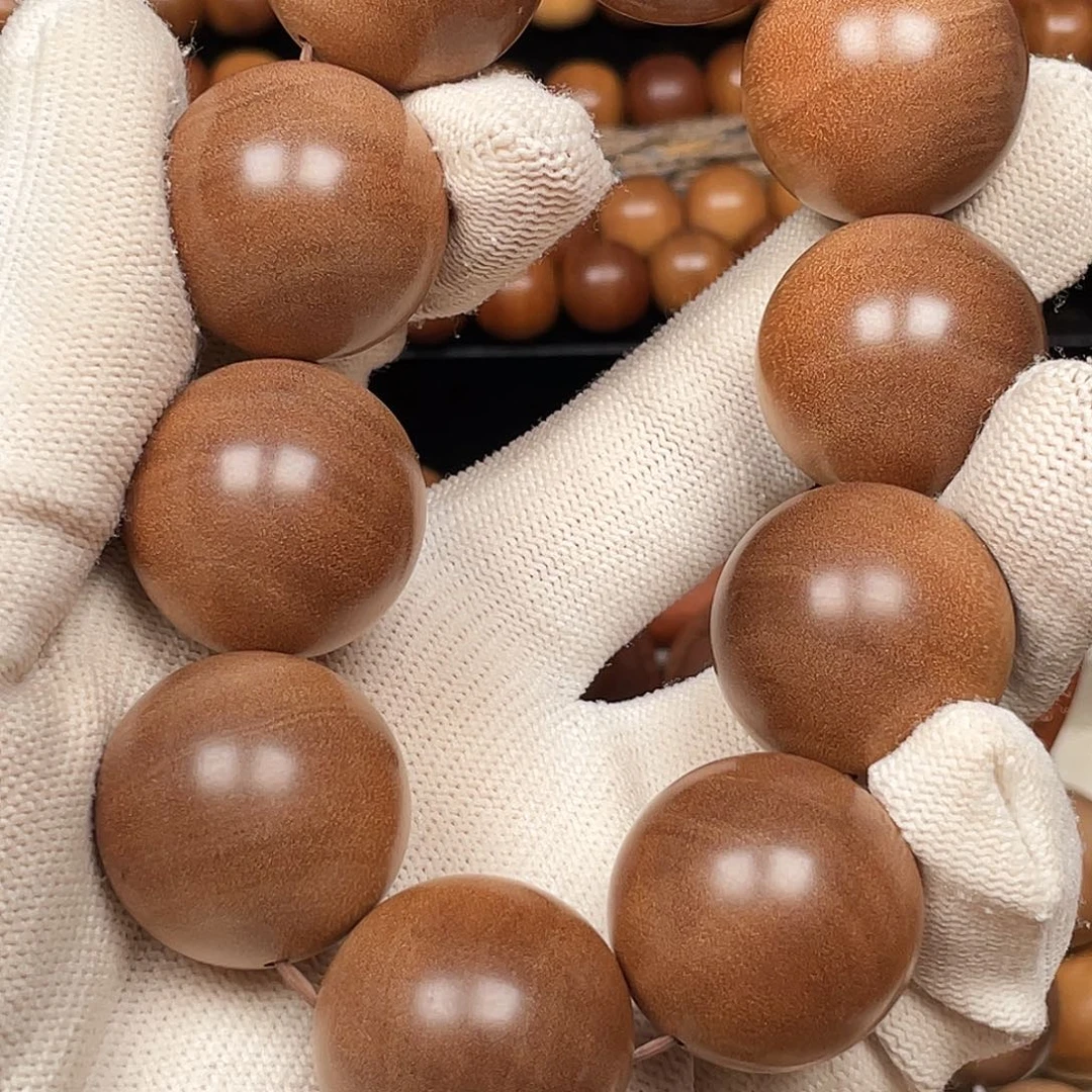 鸡***蛋檀香木手串/手链老山檀香2.5