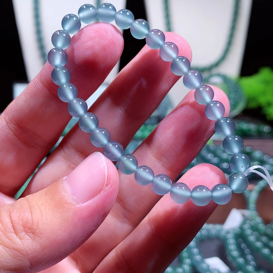 翡翠未镶嵌手链天然a货翡翠手串6