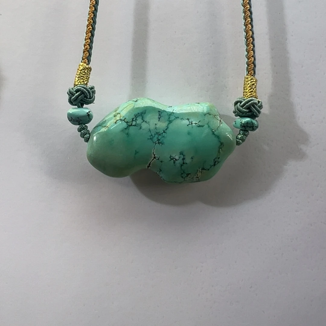 绿松石未镶嵌挂件