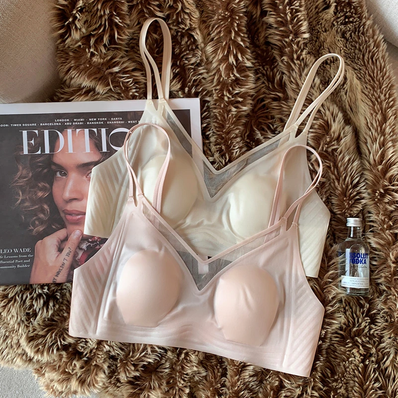 提未苏凉感透气显小内衣女士薄款无痕2025新款防下垂无钢圈文胸罩