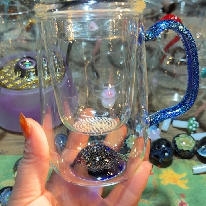 玻璃茶器斑斓办公杯