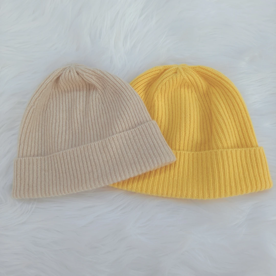 蒙古国KHANBOGD羊绒帽子时尚百搭针织帽子