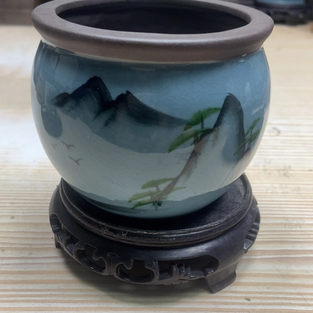 瓷片陶瓷花盆陶瓷艺术