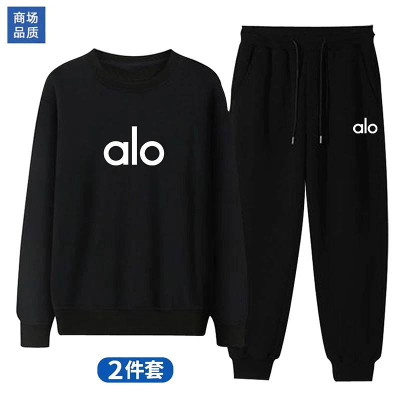 商场品质上新卫衣+长裤男女同款休闲套装男士宽松春秋冬季套装