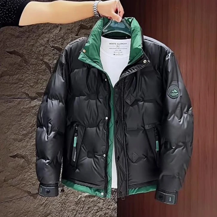 9769爆款冬季新款立领防寒服外套男保暖工装潮牌时尚简约保暖服男