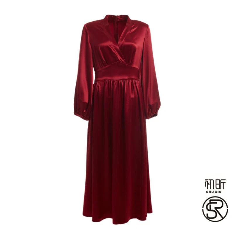 帮老板娘搬仓，618初昕衣服找新家计划 9-11缎面三醋酸连衣裙