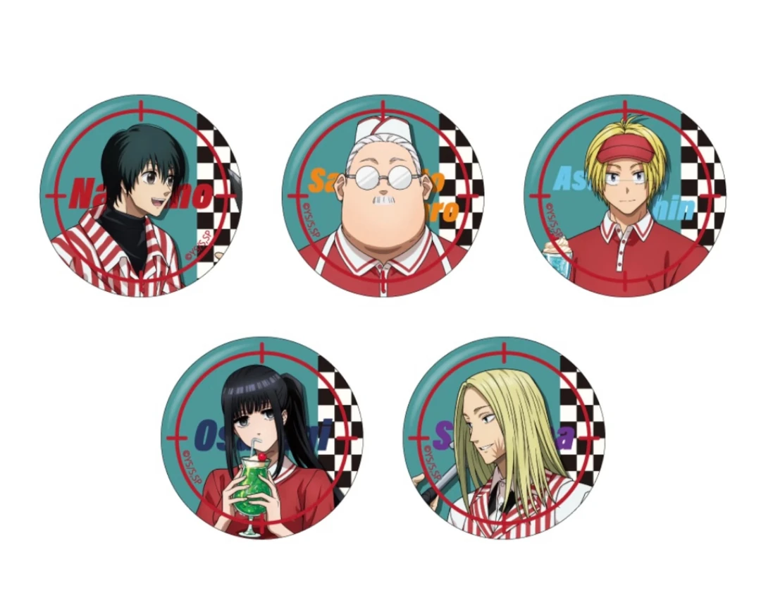 【拍一拆二】 坂本日常美式咖啡cafe系列徽章盲盒（默认代拆）