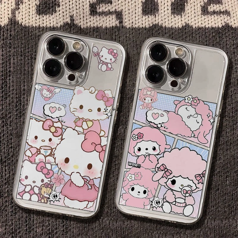 kitty小羊太空手机壳适用于苹果16透明iphone14保护壳1512pro