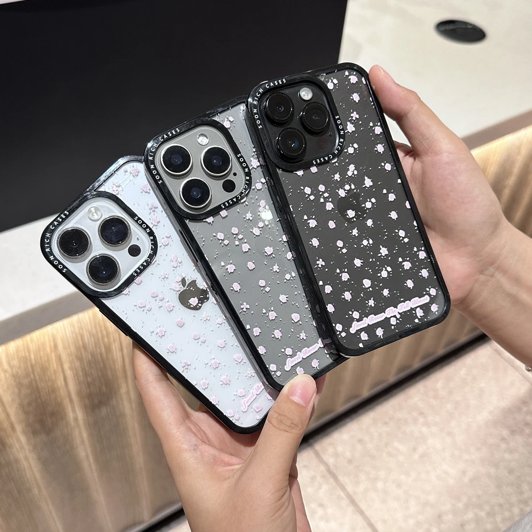 创意满屏花case壳适用苹果17pro/16promaxiPhone15手机壳1314