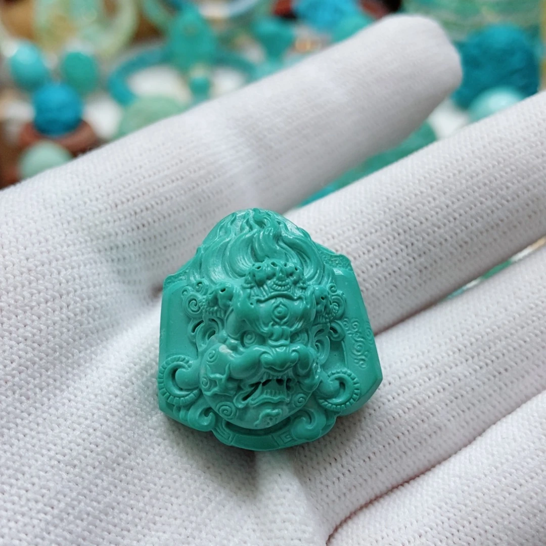 绿松石未镶嵌黑天