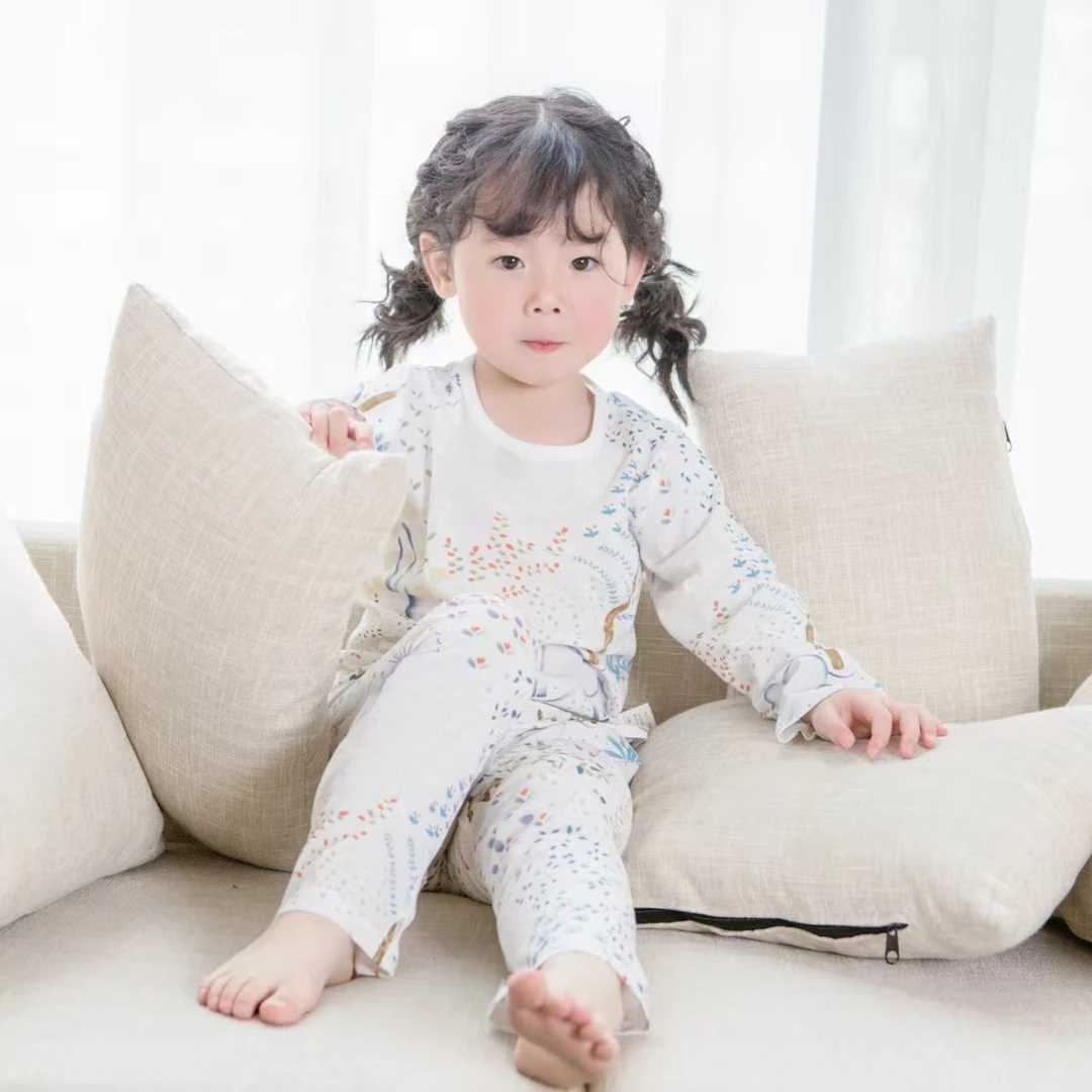 雅赞儿童套装秋衣裤宝宝家居服长袖