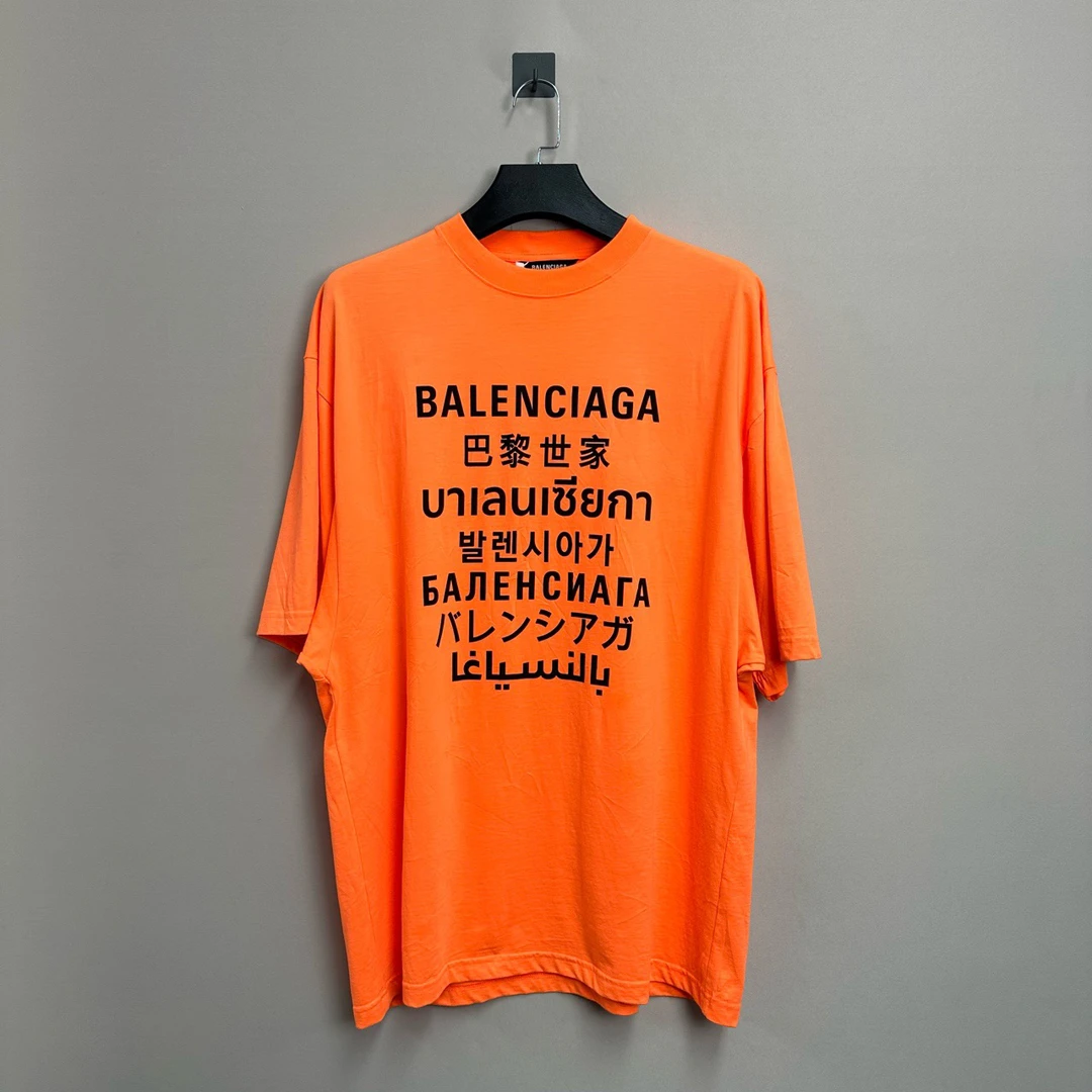 99新 Balenciaga/巴黎世家 七国语言短袖/XS码/98新/公价4500