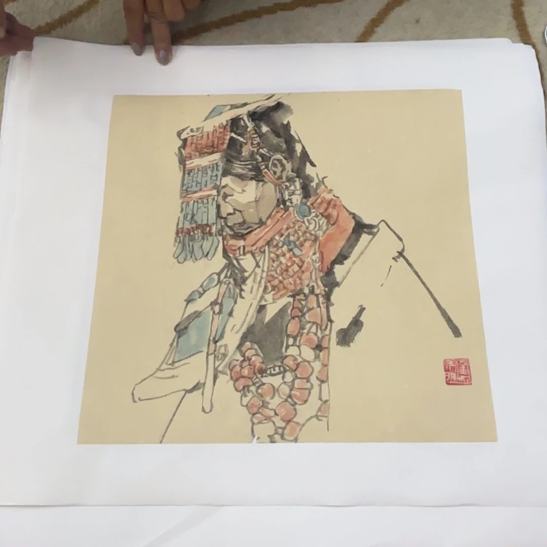 国画焦路明老师作品刘