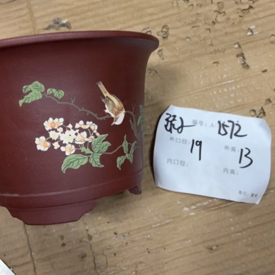 紫砂花盆花卉工艺