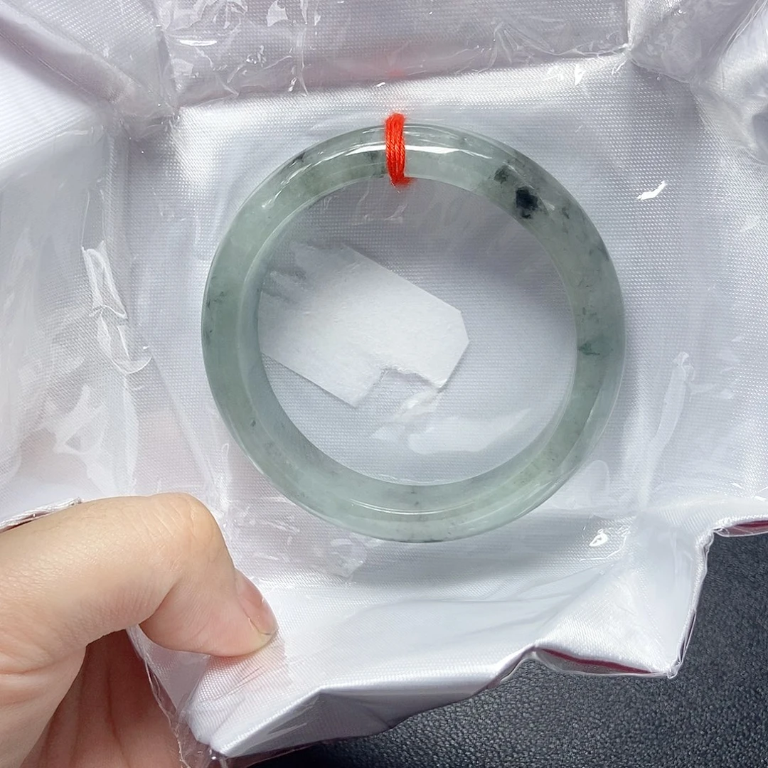 翡翠未镶嵌手镯55圈12