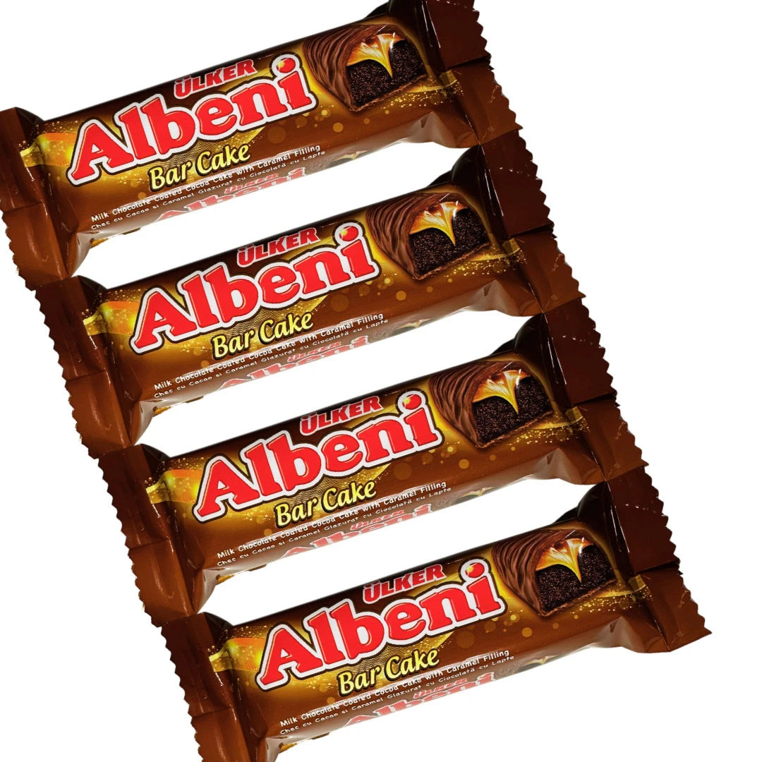 进口优客牌阿乐巴尼albeni牛奶巧克力焦糖夹心蛋糕30克*18个
