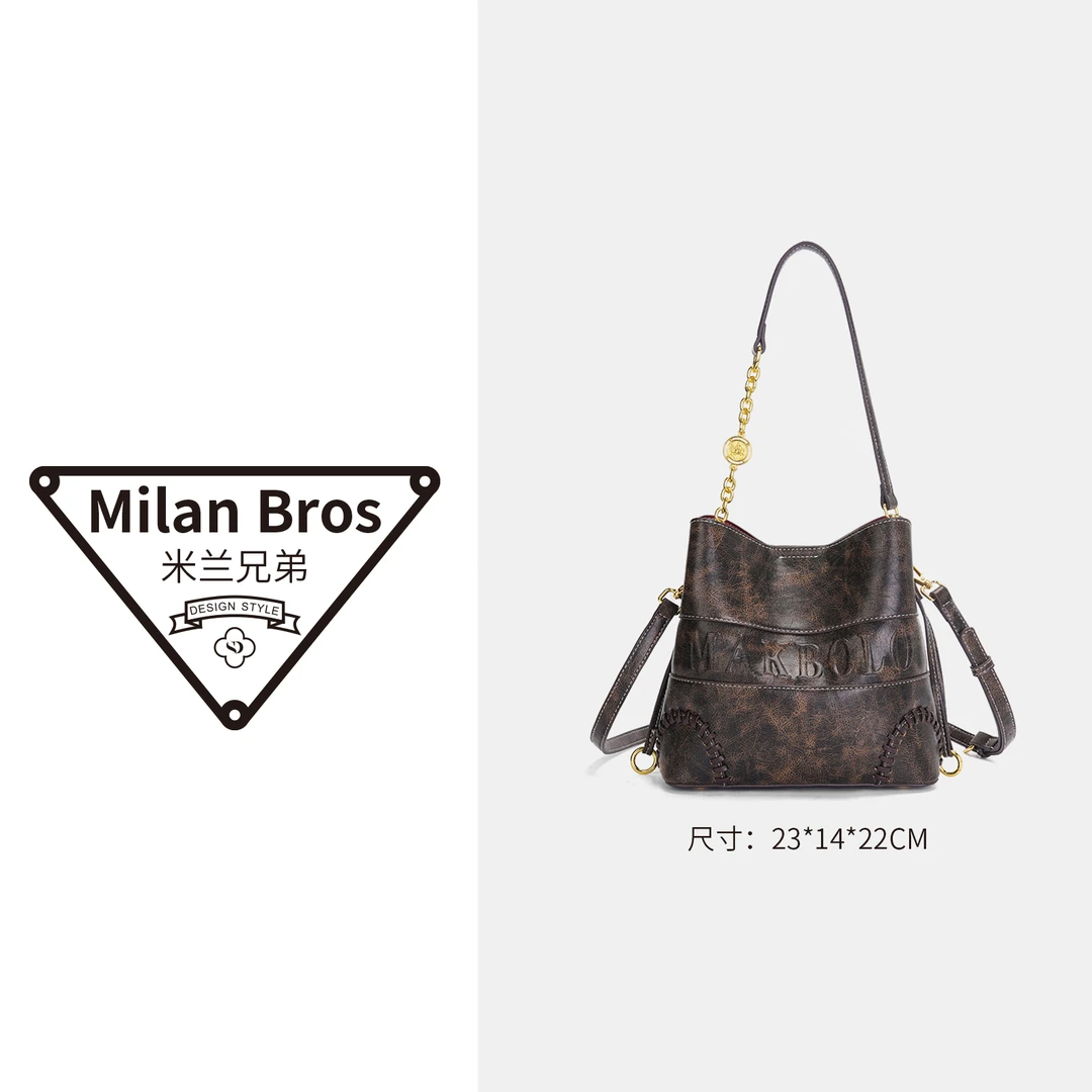 2025新款百搭时尚高级感手提女包单肩包MAK89256棕色